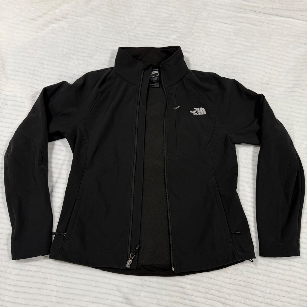 The North Face Apex Bionic Softshell Jacket Black Womens Medium Full Zip Fleece